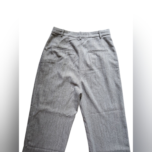 H&M Women's Classic Gray Wide-Leg Pants ~ Size 8 Work Career Academia - Picture 7 of 13